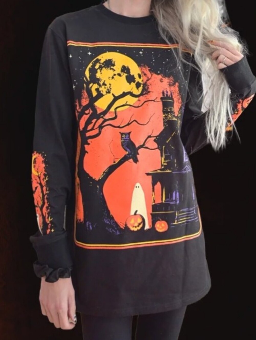 NWOT Ho7s 2026 Halloween Legging Shirt Large
